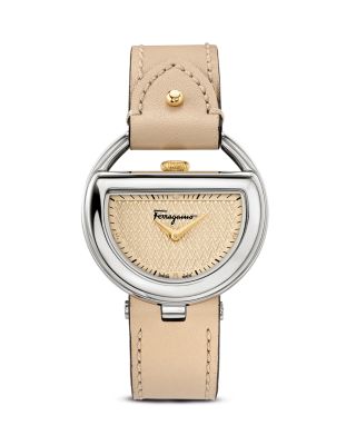 Salvatore Ferragamo Stainless Steel Champagne Dial Watch, 37mm