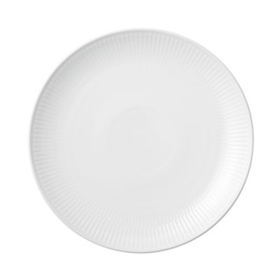 Royal Copenhagen White Fluted Plain Coupe Lunch Plate