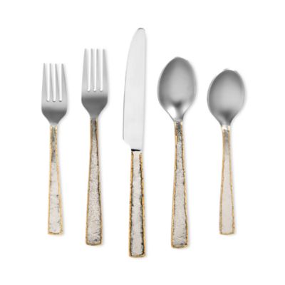 Cambridge Silversmiths Daksha Mirror Flatware, Set of 20