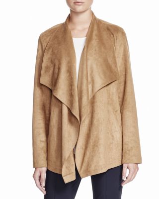 BASLER Faux Suede Draped Jacket