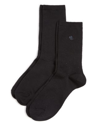 Lauren Ralph Lauren Super Soft Pin Dot Socks, Set of 2