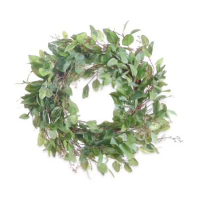 Gold Eagle Eucalyptus Leaves Wreath, 24