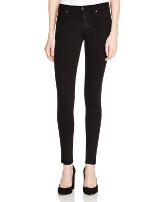 Nobody Geo Skinny Jeans in Power Black