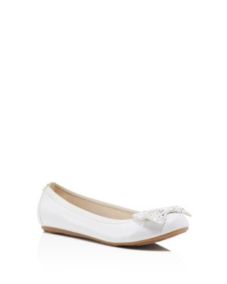 Stuart Weitzman Girls' Fannie Metallic Ballerina Flats - Little Kid, Big Kid