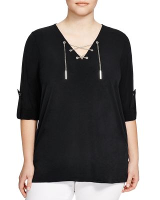 MICHAEL Michael Kors Chain Lace-Up Tunic