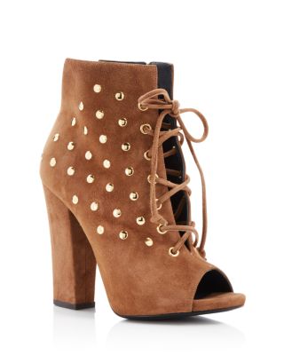 Giuseppe Zanotti Studded Alien Lace Up Booties 