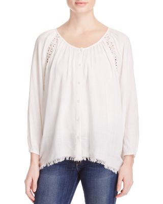 Vero Moda Crochet-Trimmed Blouse