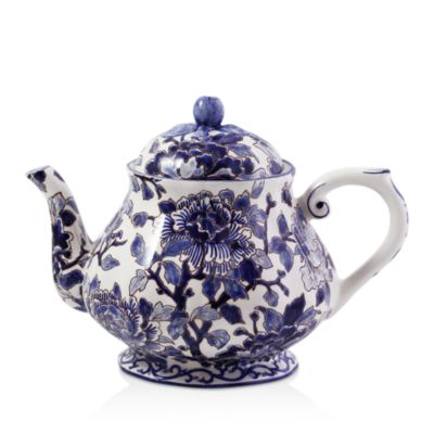 Gien France Piviones Bleu Teapot