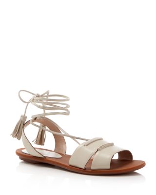 FRENCH CONNECTION Bobbie Lace Up Flat Sandals