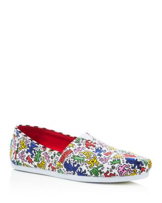 TOMS Women's Classic Keith Haring Print Slip Ons