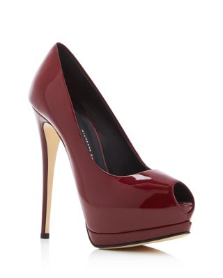 Giuseppe Zanotti Sharon Peep Toe Platform Pumps