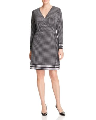 MICHAEL Michael Kors Houndstooth Wrap Dress