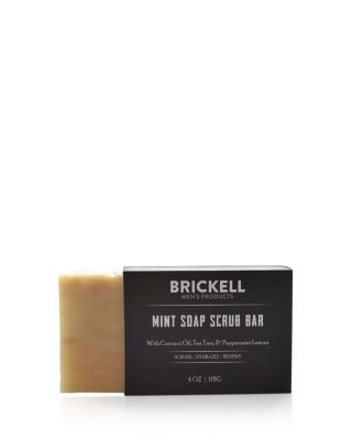 Brickell Mint Soap Scrub Bar