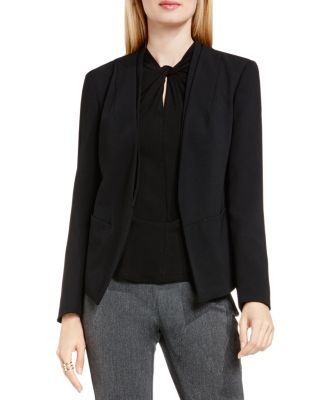 VINCE CAMUTO Collarless Open Front Blazer