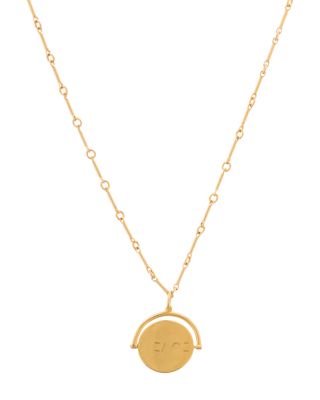 Lulu DK Peace Charm Spinner Pendant Necklace, 18