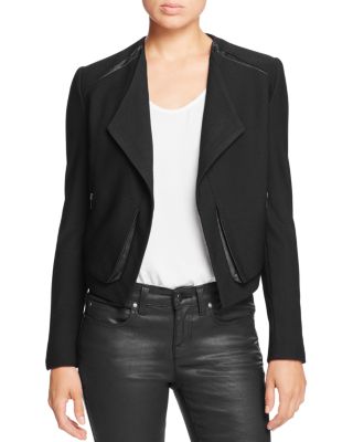 Lyssé Leigh Faux Leather Trim Jacket