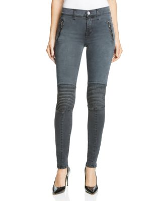 Hudson Stark Skinny Moto Jeans in Disillusioned