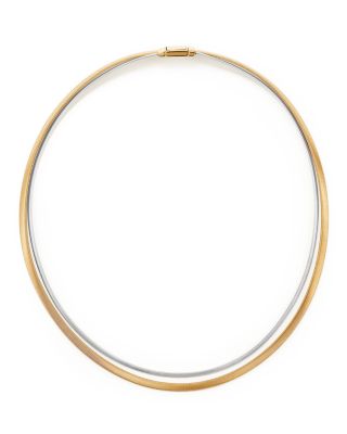 Marco Bicego 18K Yellow and White Gold Masai Two Strand Collar Necklace, 17