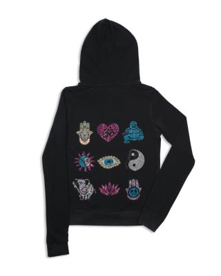 Butter Girls' Spiritual Symbols Fleece Hoodie - Sizes S-XL