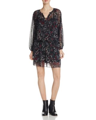 Sanctuary Cachet Lace Up Printed Dress