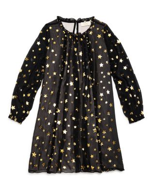 kate spade new york Girls' Scattered Star Chiffon Dress - Sizes 7-14 