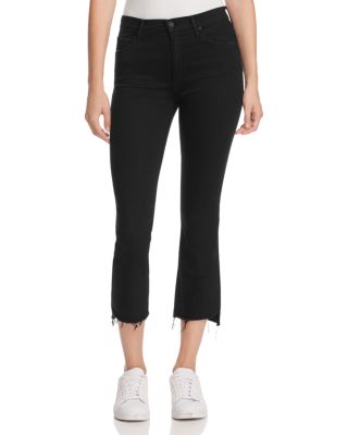 MOTHER Insider Crop Step Fray Jeans in Not Guilty