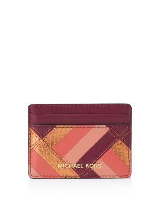 MICHAEL Michael Kors Jet Set Travel Marquetry Patchwork Card Case