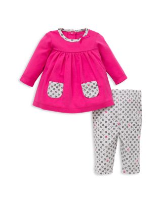 Offspring Infant Girls' Dot Trimmed Tunic & Legging Set - Sizes 3-9 Months