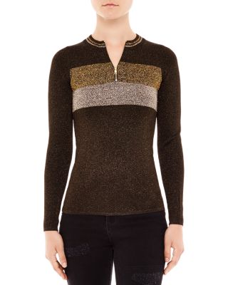 Sandro Dora Shimmer Knit Sweater