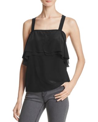 Chelsea And Walker Ruffle Silk Tank