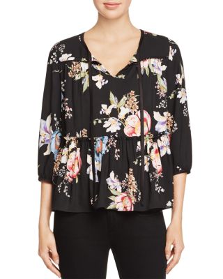 Cooper & Ella Maddie Tiered Floral Blouse