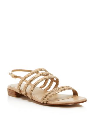 Stuart Weitzman Linedrive Braided Chain Sandals