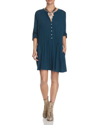 Free People Button-Up Dress