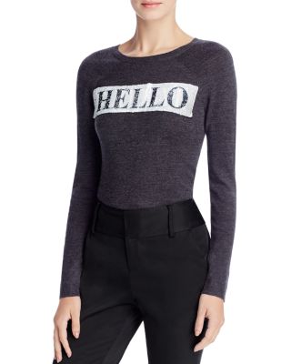 Alice and Olivia Ric Hello Goodbye Merino-Wool Sweater