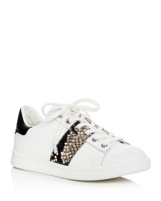 Sam Edelman Marquette Snake-Embossed Lace Up Sneakers