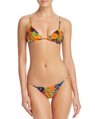 MILLY Flora Print Elba Bikini Top & Floral Print Elba Bikini Bottom