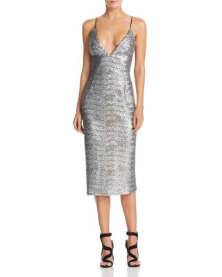 ABS by Allen Schwartz Sequin Midi Dress