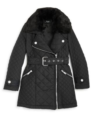 Bardot Junior Girls' Quilted Faux Fur Lined Coat - Sizes 4-7