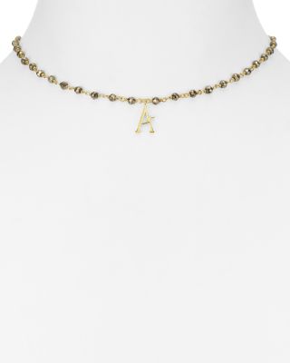 Ela Rae Natalie Initial Pendant Necklace, 14