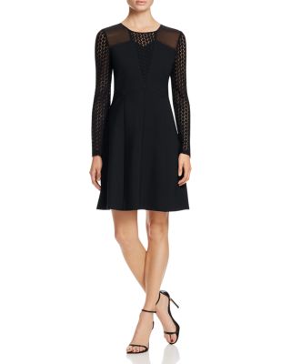 FINITY Lace Panel A-Line Dress