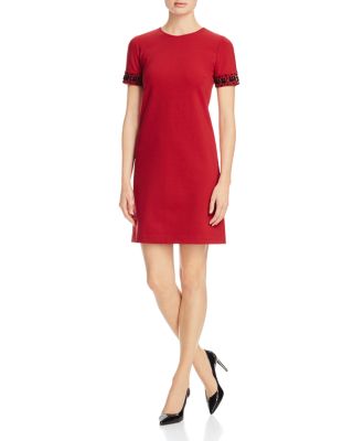 MICHAEL Michael Kors Embellished Cuff Shift Dress - 100% Bloomingdale's Exclusive