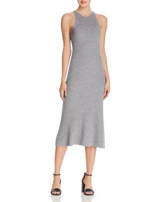 T by Alexander Wang Merino Wool Rib Knit Tank Dress