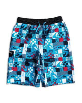 Quiksilver Boys' Square Logo Print Boardshorts - Sizes S-XL