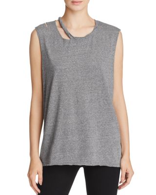 PAM & GELA Slash Neck Muscle Tee