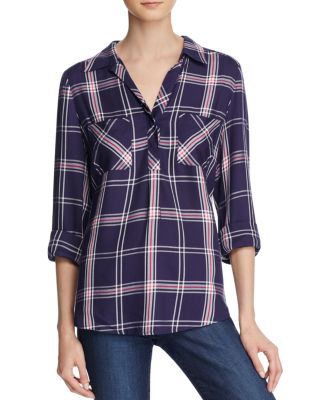 Soft Joie Pomella Plaid Top