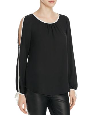 B Collection by Bobeau Denver Cold Shoulder Blouse