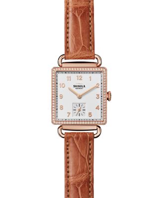 Shinola Cass Watch with Diamonds, 28mm x 27mm