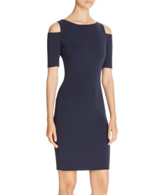 MICHAEL Michael Kors Cold Shoulder Back-Zip Sheath Dress