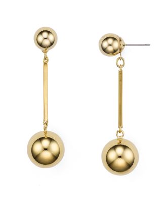 kate spade new york Double Ball Drop Earrings