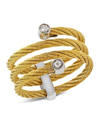 ALOR Diamond Yellow Cable Ring